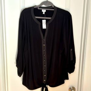 Women’s Dress Barn NWT Black pull over shirt size 3X